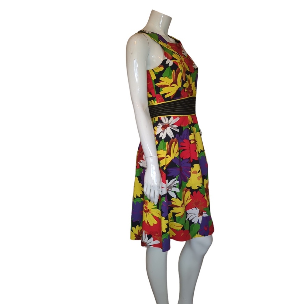 Joseph Ribkoff Colourful Floral Fit N Flare Midi Dress - Picture 5 of 12